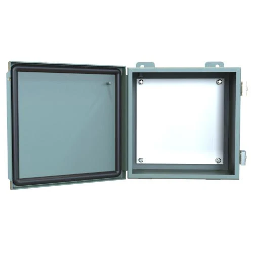 Electrical Enclosure Hinged Cover NEMA 12/13 8X8X4" 1414PHH4