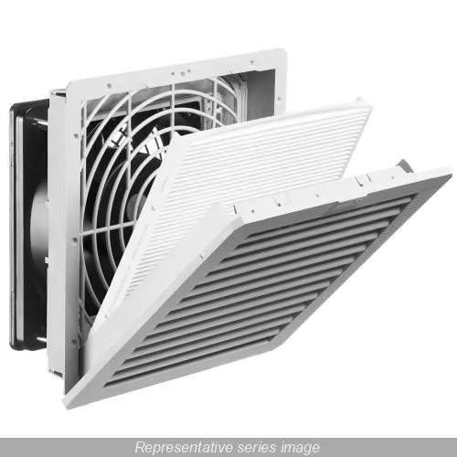 FAN FILTER IP54 65 CFM NEMA 12 115V LIGHT GREY