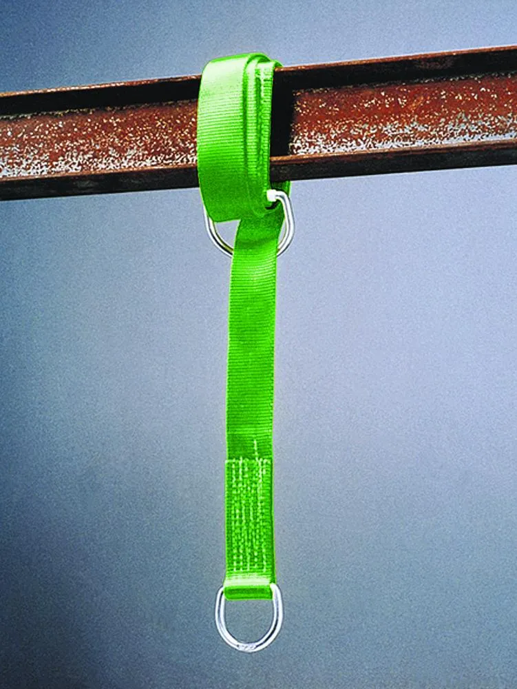 STRAP 4' CROSS-ARM W/2 D-RINGS 1/2 & 3" GREEN