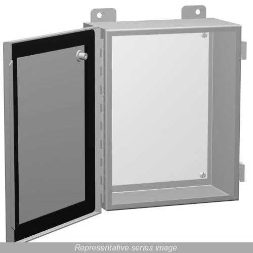 Electrical Enclosure Hinged Cover NEMA 12/13 10X10X6" 1414PHJ6LP