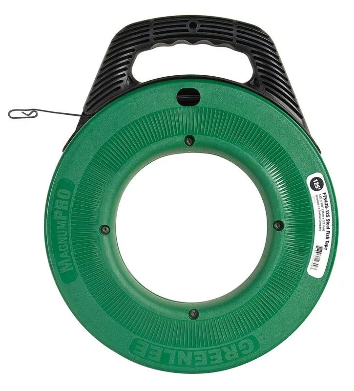 FISHTAPE STEEL 1/8"X 125' GREEN