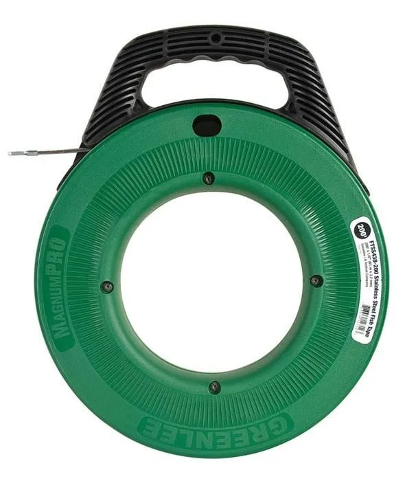 FISHTAPE STAINLESS STEEL 1/8"X 200' GREEN