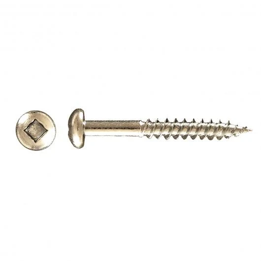WOOD SCREW ROUND SOCKET HEAD #10X3/4" ZINC PLATED