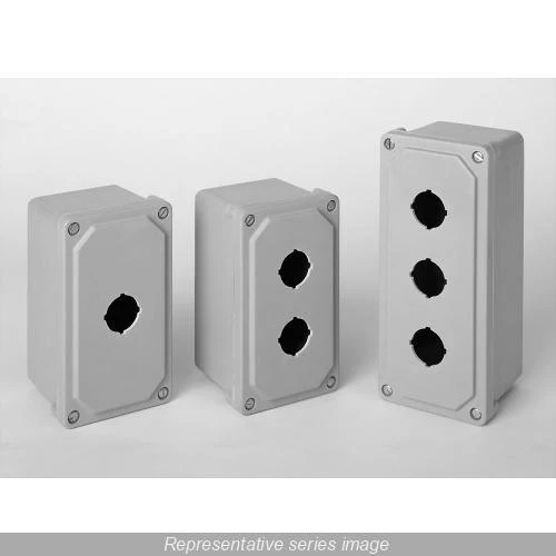 ENCLOSURE PUSHBUTTON POLYESTER NEMA 4X 2 HOLE 30.5MM