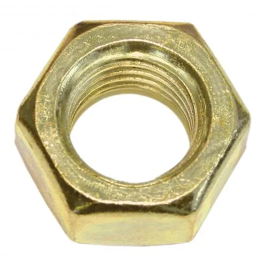 HEX NUT UNC 1/2"-13 BRASS FINISHED