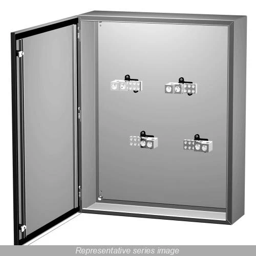 Hammond Manufacturing - SPLITTER BOX 400A 4 WIRE NEMA 3R-4-12 124X17X8"