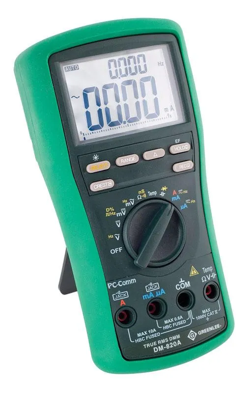 MULTIMETER DIGITAL RMS AC/DC WITH TEMPERATURE