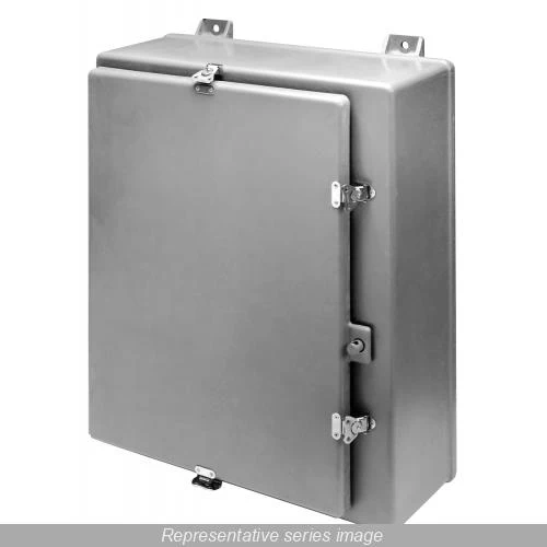 ENCLOSURE HINGED COVER POLYESTER NEMA 4X 24X24X10"
