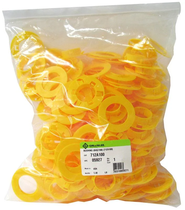 BUSHING PRE-PUNCHED HOLE FOR 1-11/32"D HOLE YELLOW