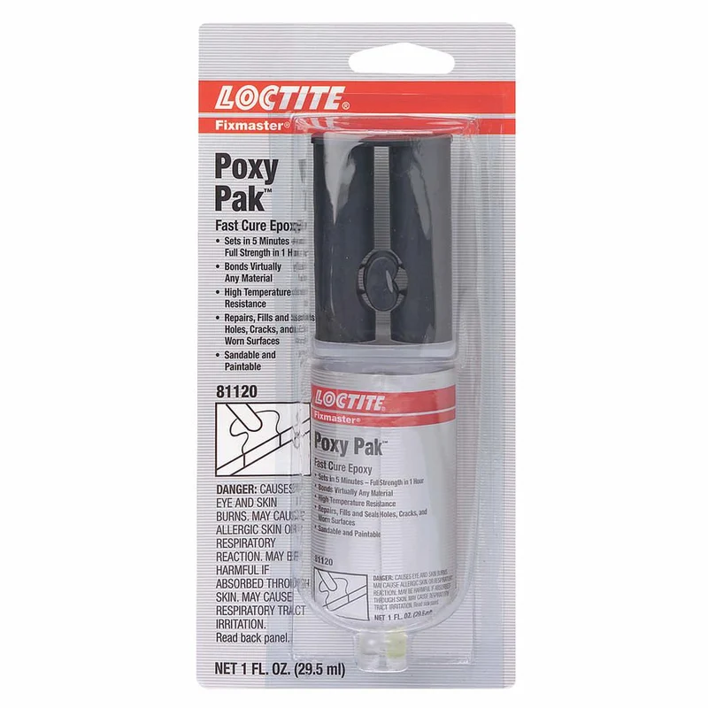 FIXMASTER FAST CURE POXY PAK EPOXY 1 OZ CLEAR