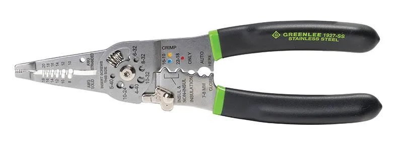 STRIPPING/CRIMPING COMBO TOOL STAINLESS STEEL