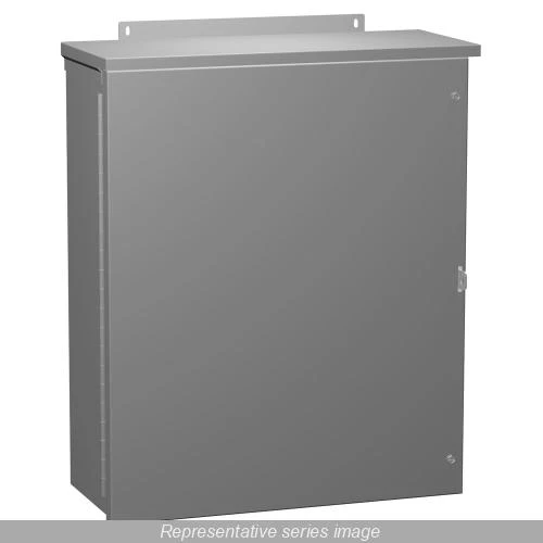BOX HINGE COVER GALVANIZED NEMA 3R 24X24X8" GRAY