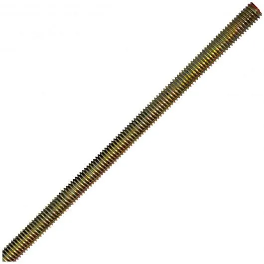 THREADED ROD 3/8"-16 X 3' STEEL ZINC PLATED
