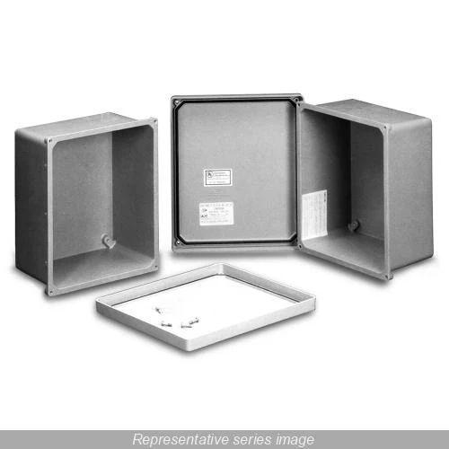 Electrical Enclosure Hinged Cover NEMA 3R/4X/12/13 14X12X6" PJ14126H