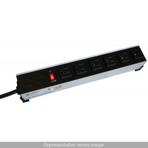 POWER BAR 4 OUTLETS + SWITCH & 15' CORD