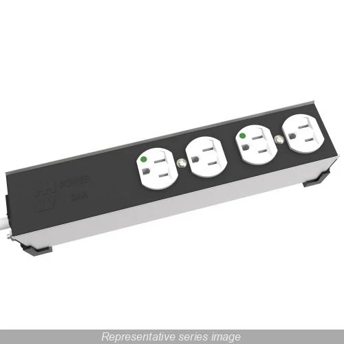 POWER BAR 4 OUTLETS HOSPITAL GRADE + SWITCH & 12' CORD