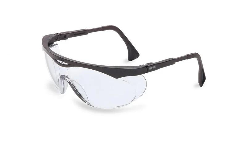 SAFETY GLASSES SKYPER BLACK FRAME CLEAR LENS