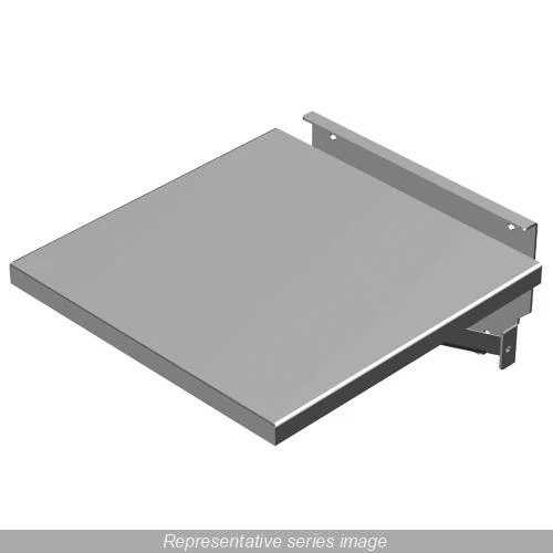 SHELF FOLD DOWN 100 LBS CAPACITY 12 X 12" GRAY