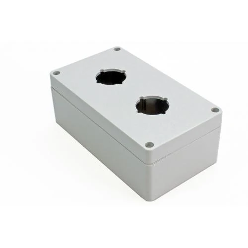 ENCLOSURE PUSHBUTTON POLYCARBONATE NEMA 4-4X 2-HOLE