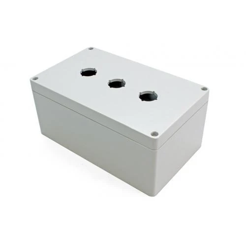 ENCLOSURE PUSHBUTTON POLYCARBONATE NEMA 4-4X 3-HOLE