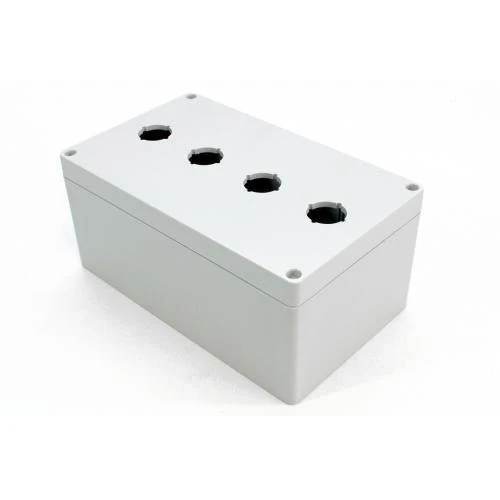 ENCLOSURE PUSHBUTTON POLYCARBONATE NEMA 4-4X 4-HOLE