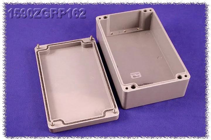 Electrical Enclosure Screwed Cover NEMA 4X 10X6X4" 1590ZGRP162