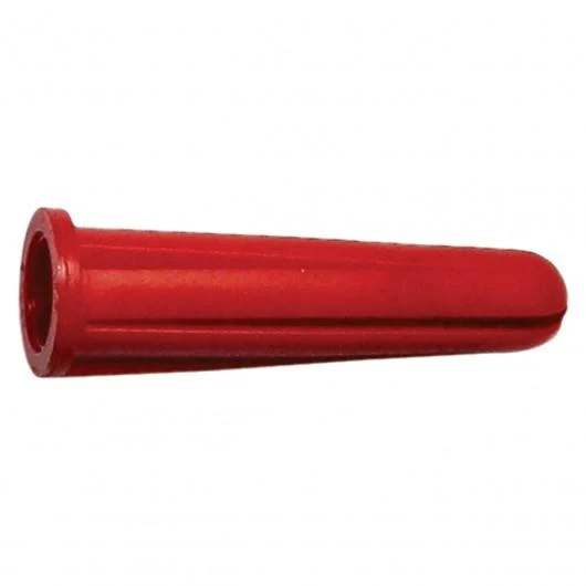 PLASTIC CONICAL ANCHOR CONCRETE WALL #10-12X1" RED
