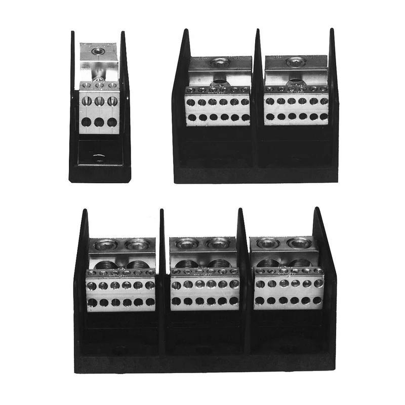 BLOCK POWER DISTRIBUTION 2/0-12 COPPER/ALUMINUM WIRE 3P