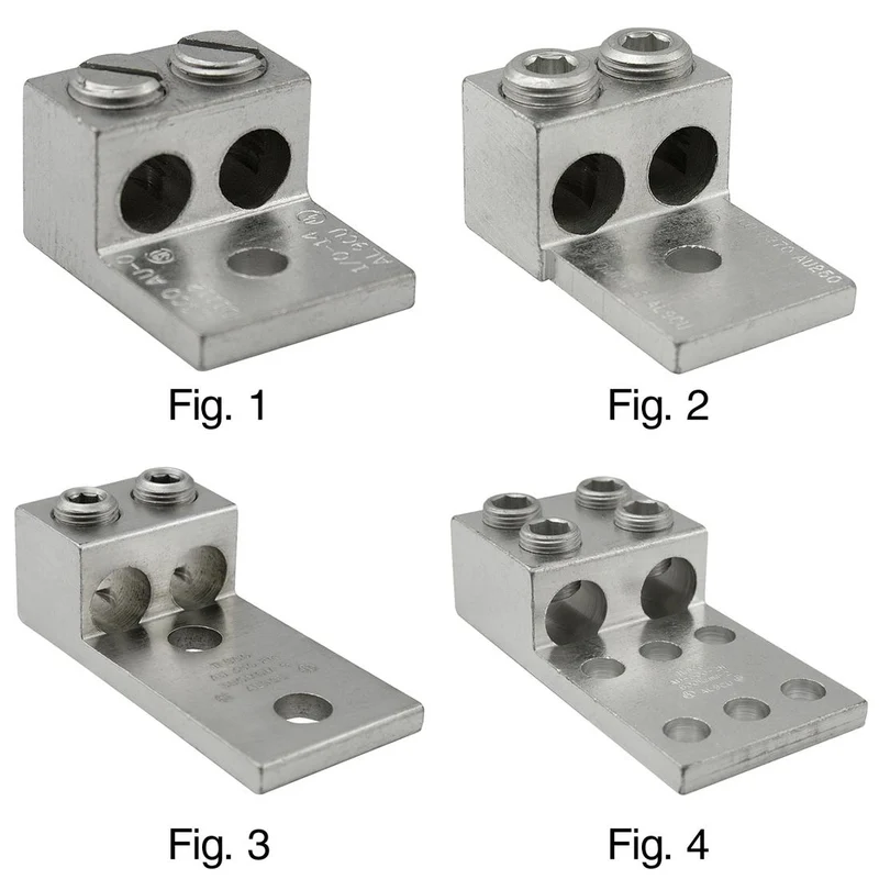 LUG MECHANICAL 2C 600MCM TO #2 CU/AL 1/2" HOLE