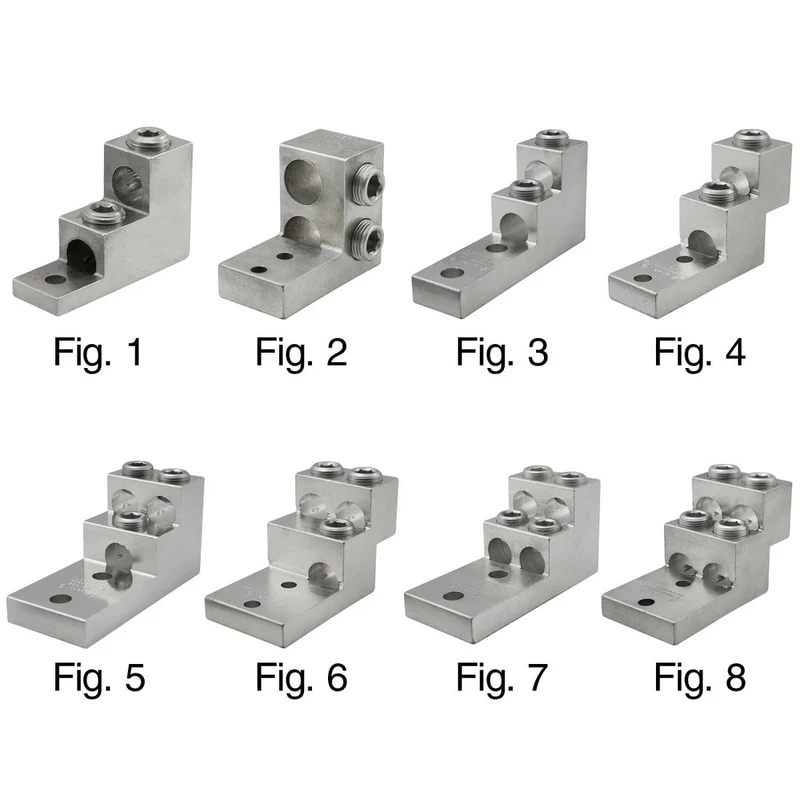 LUG MECHANICAL 2C 300MCM TO #6 CU/AL 5/16" HOLE