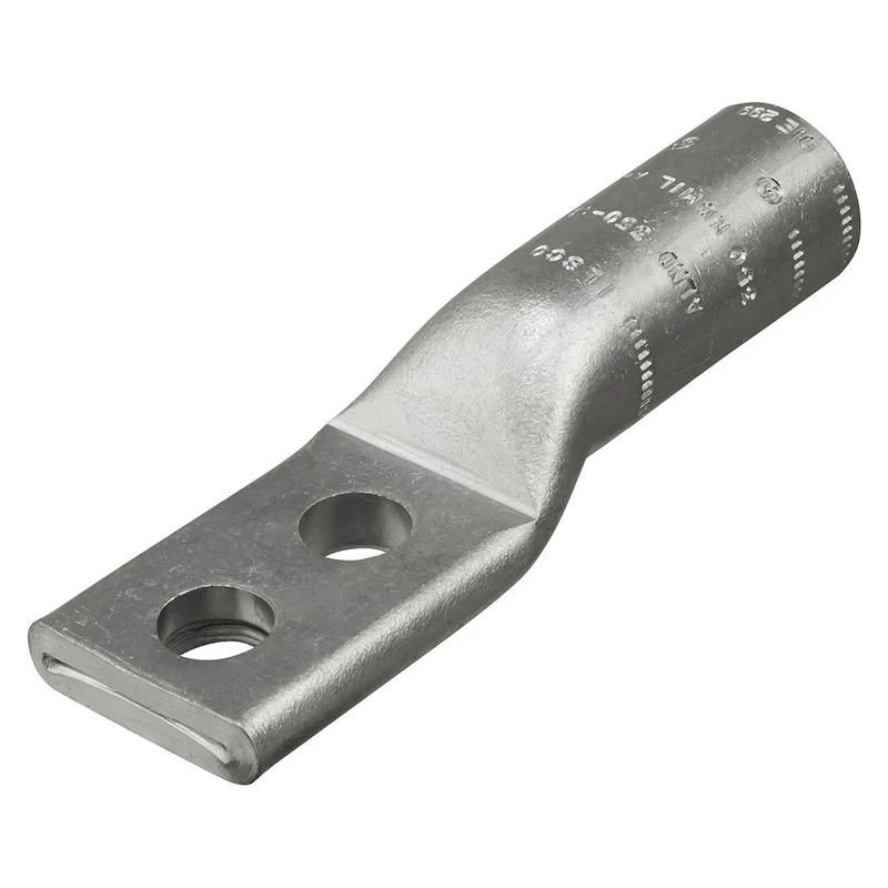 LUG COMPRESSION LONG BARREL 250MCM CU/AL 2-HOLE 1/2" RED