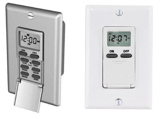 TIMER DECORATOR WALL SWITCH 24-HR OR 7-DAY SP 120V WHITE