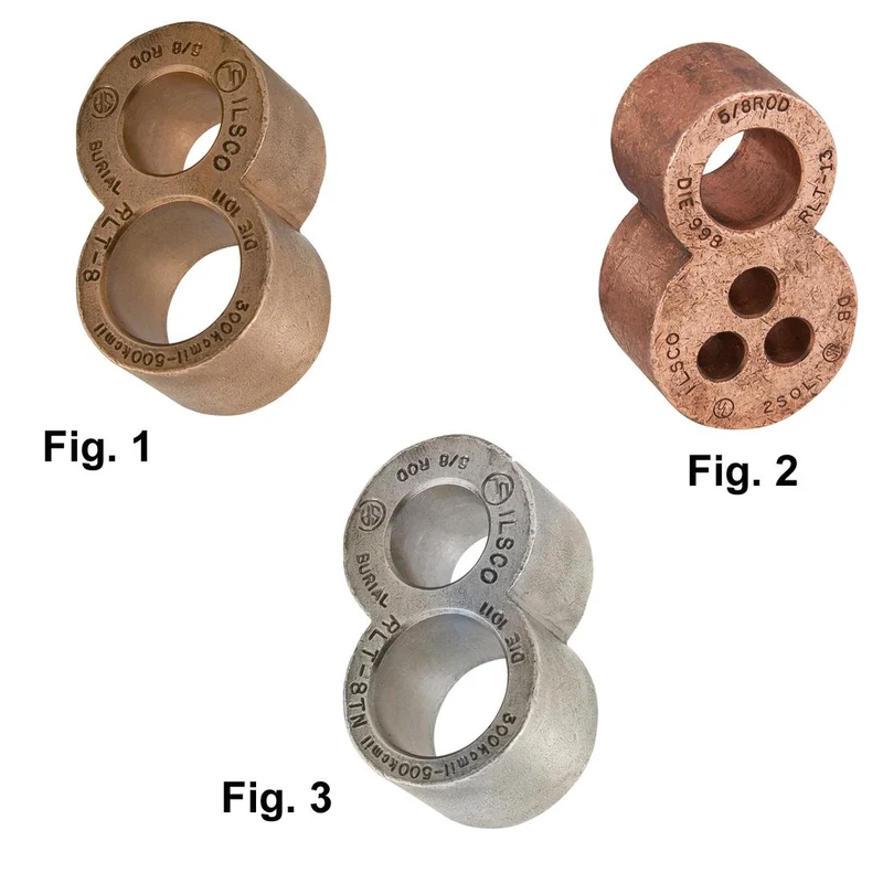 CONNECTOR C COMPRESSION #2-2/0 WIRE 3/4" GROUND ROD