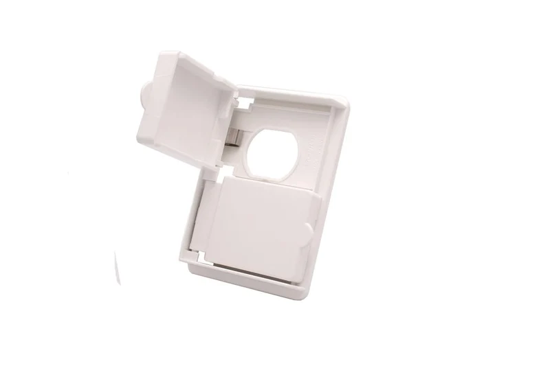 COVER PLATE PVC RIGID 1G WEATERPROOF 1 DUPLEX WHITE
