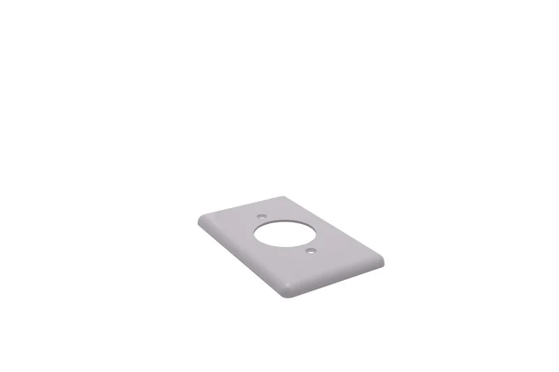 COVER PLATE PVC RIGID 1G 1-RECEPTACLE 20A