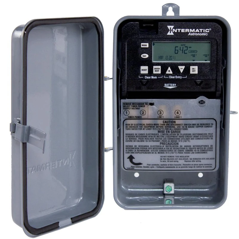 TIMER 7-DAY 28-ON/OFF 30A SPST 2C 120-277V NEMA 1 GRAY