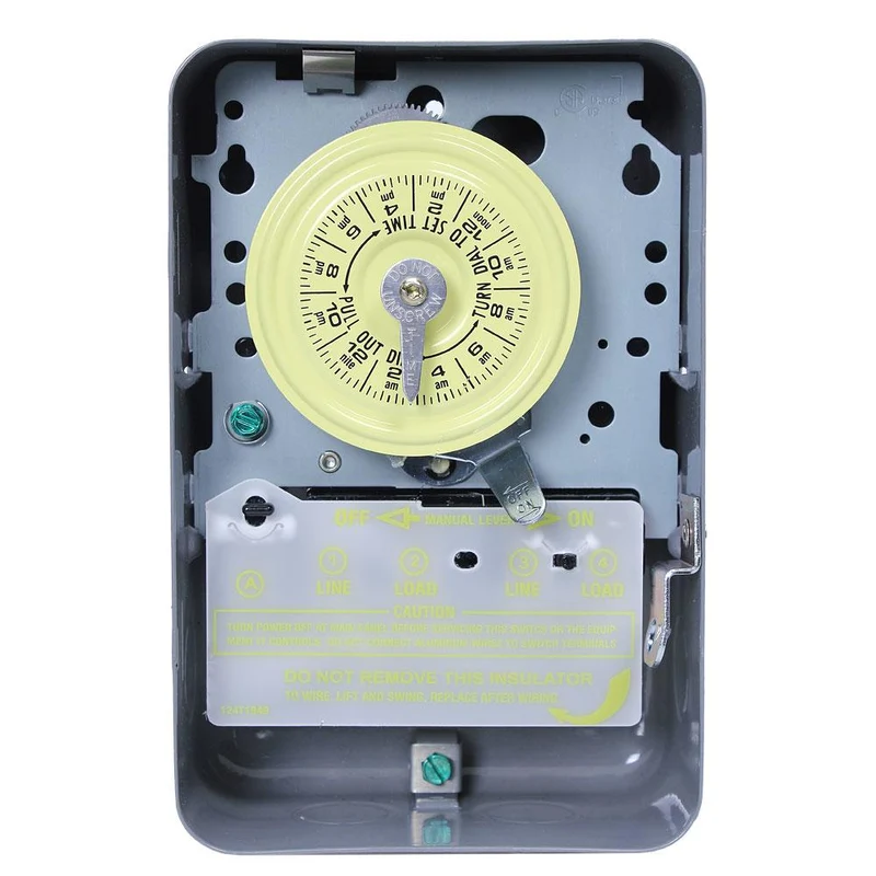 TIMER MECHANICAL 40A SPDT 125V 24-HOUR NEMA-1 GRAY