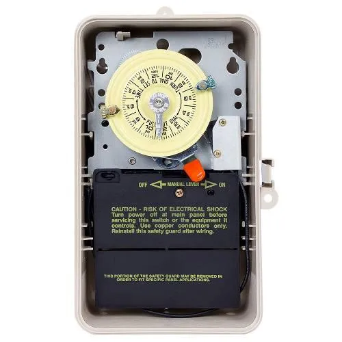 TIMER MECH 40A DPST 208-277V 24HR HEATER CUT-OFF PLASTIC