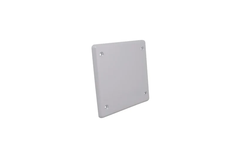 COVER PLATE PVC RIGID 2G BLANK WITH GASKET