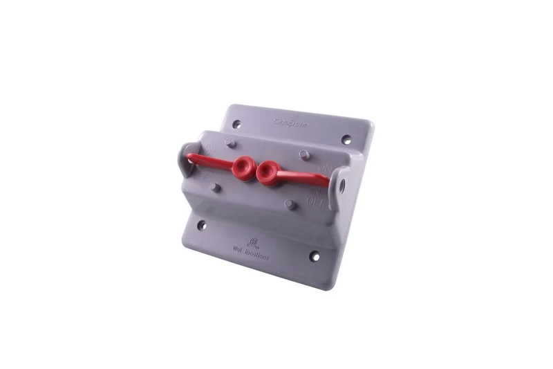 COVER PLATE PVC RIGID 2G WEATERPROOF FOR 2 SWITCHES
