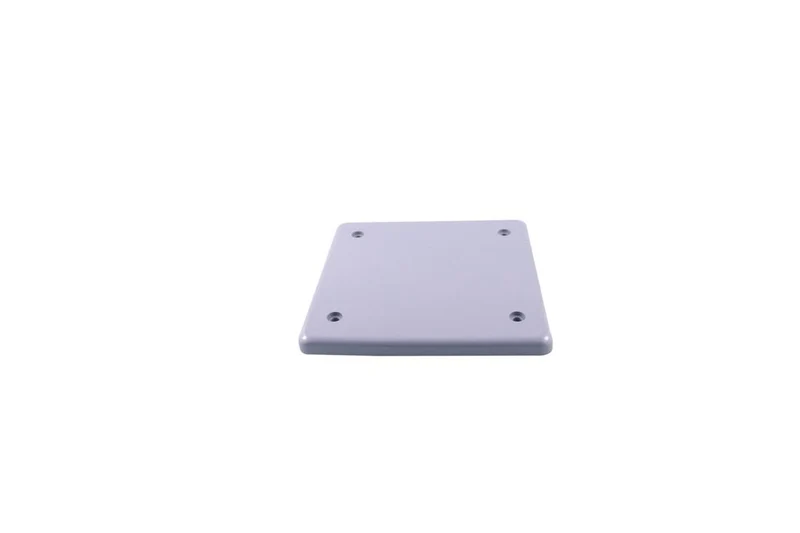 COVER PLATE PVC RIGID 2G BLANK WITH GASKET