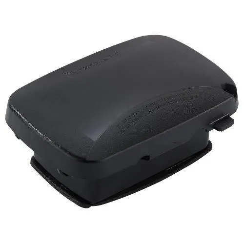 COVER WEATHERPROOF 1G VERTICAL/HORIZONTAL 2.25" BLACK