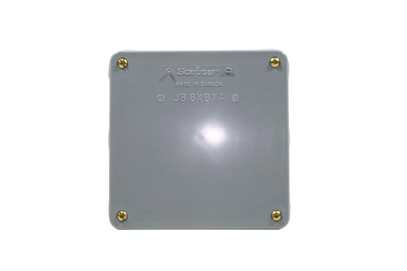 JUNCTION BOX PVC RIGID 6X6X4"