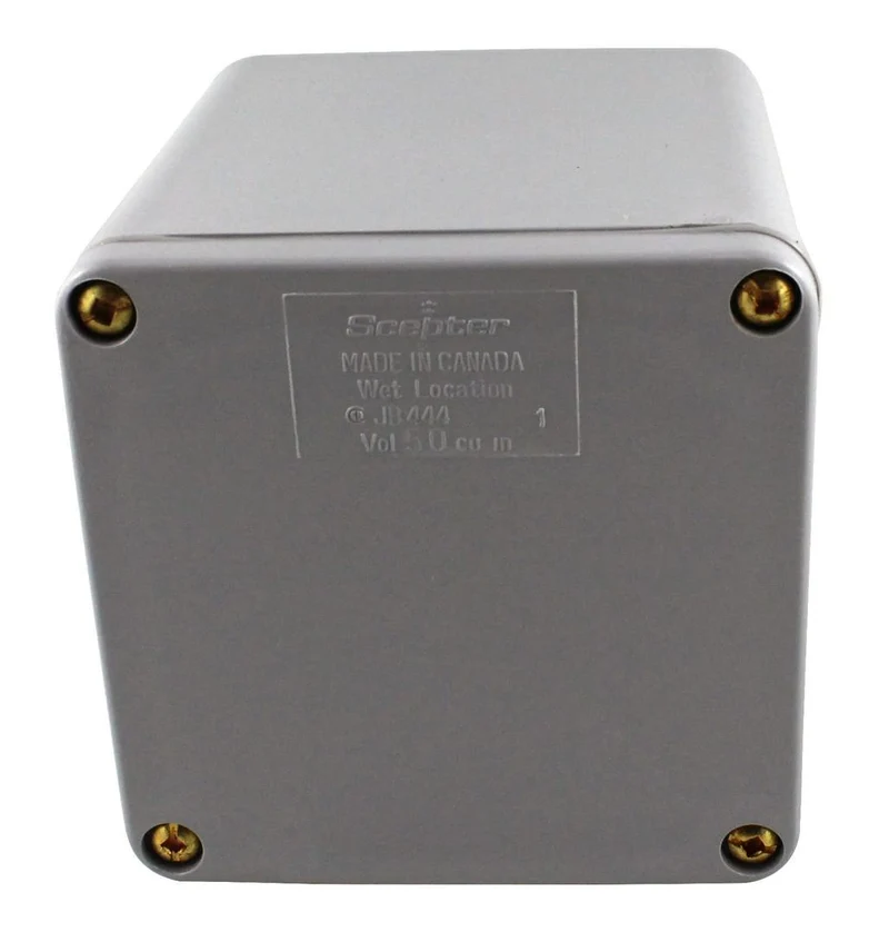 JUNCTION BOX PVC RIGID 4X4X4"