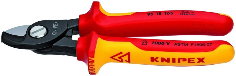 Knipex Tools - CABLE SHEARS-1000V INSULATED