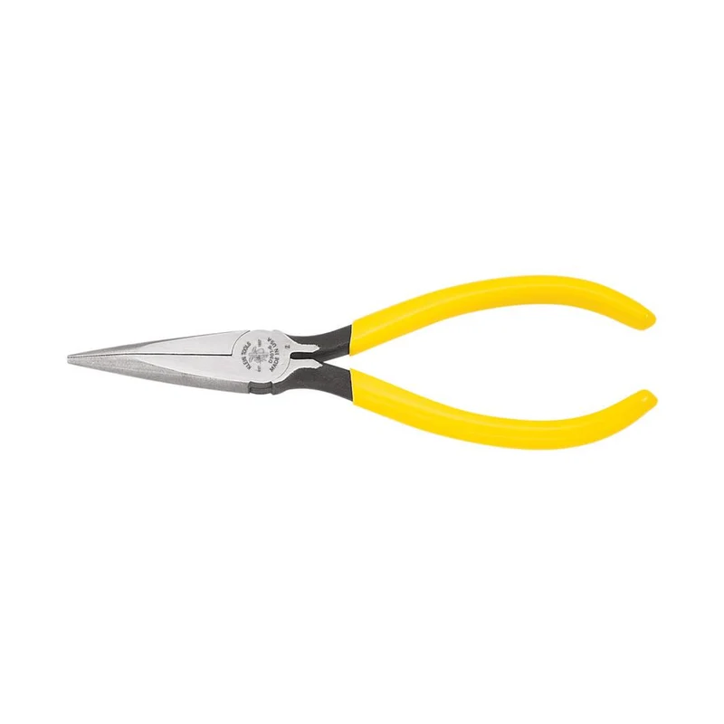 PLIERS LONG-NOSE 6-5/8IN LENGTH COIL SPRING YELLOW