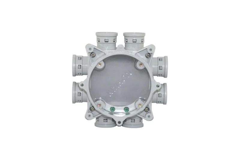 SLAB BOX 8X3/4" WITH CONNECTORS PVC FLEX