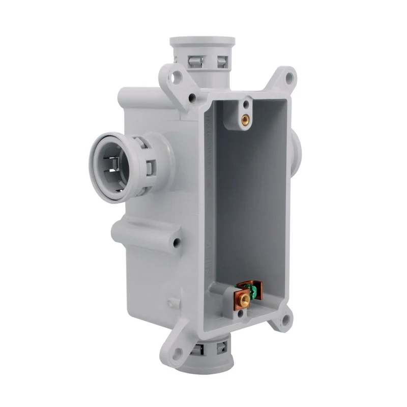 CONCRETE WALL BOX LOW PROFILE 1G 1/2" PVC FLEX