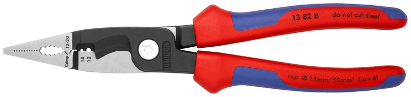 8" 6-in-1 Electrical Installation Pliers 12 and 14 AWG