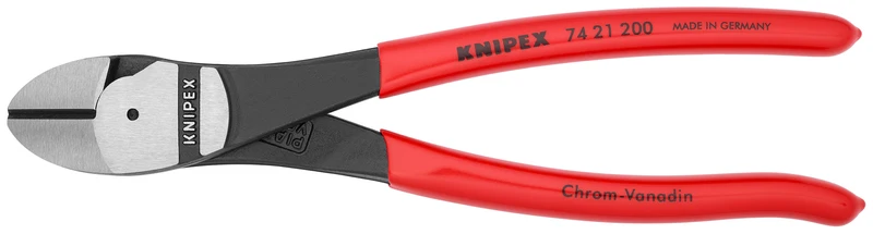 8" High Leverage 12° Angled Diagonal Cutters